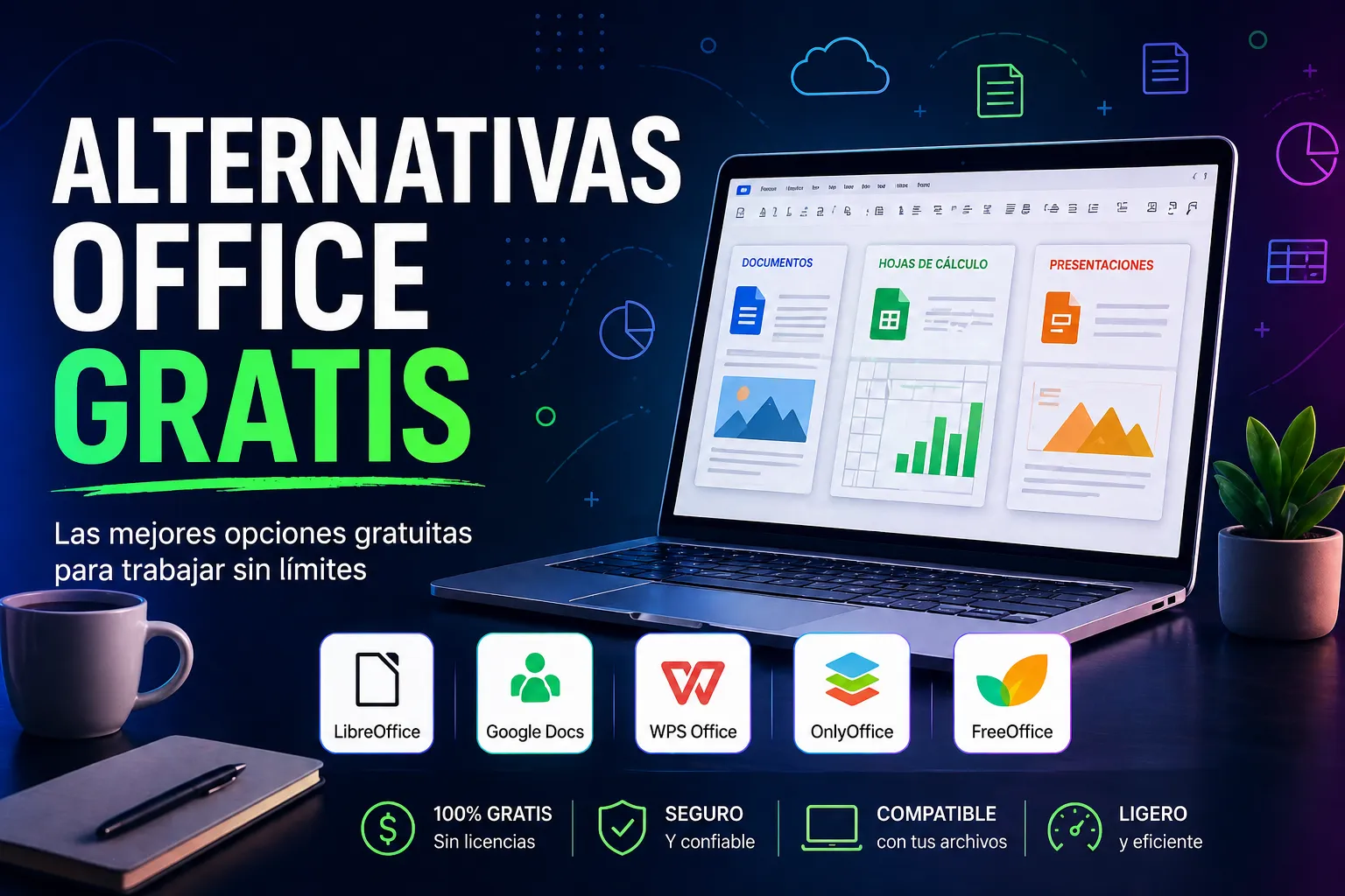 Comparativa de software de ofimática gratuito para Windows