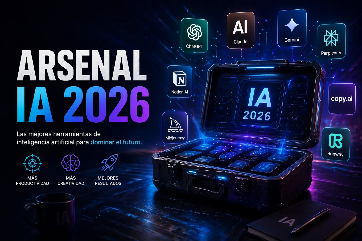 Un humano supervisando un ejército de agentes digitales de IA