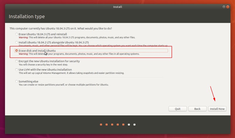 Borrar disco e instalar Ubuntu Linux