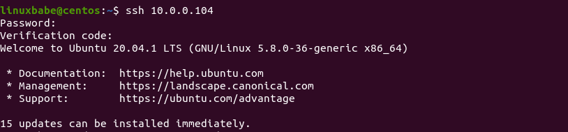 ssh-password-and-verification-code-ubuntu-server