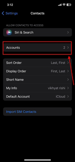 Transferencia de contactos de Android a iPhone