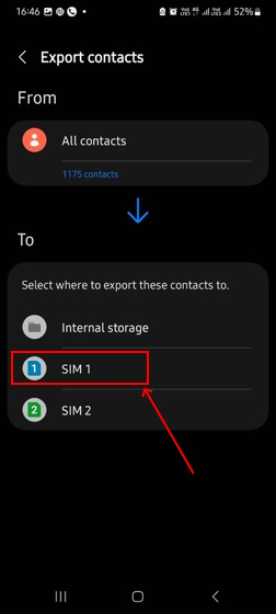 Transferencia de contactos de Android a iOS