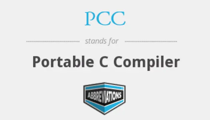 PCC PORTABLE C COMPILER