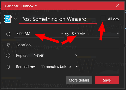 Windows 10 Aplicación De Calendario De Eventos De Los Tiempos
