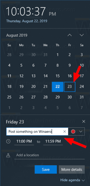 Windows 10 Calendario Nuevo Nombre De Evento