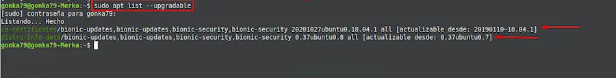 actualizar ubuntu terminal