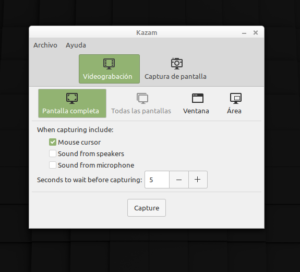 5 Mejores Grabadores de Escritorios para Cada Usuario de Ubuntu kazam1 1