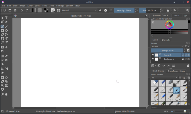 Krita Pintura