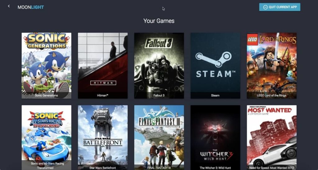 Los 20 mejores Plataformas de juegos en la nube en 2020 moonlight 1