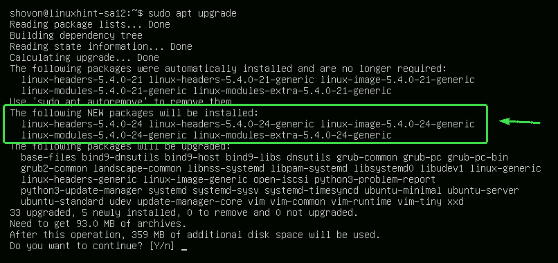 Cómo actualizar Ubuntu 20.04 desde El Terminal upgrade kernel